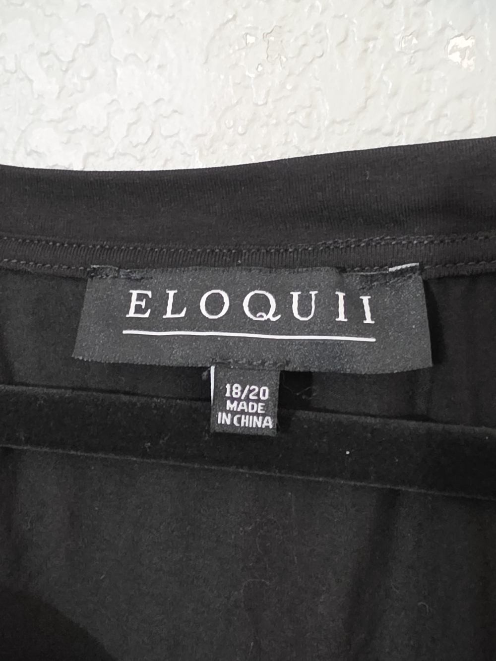 Eloquii Long-Sleeve Scoop Neck Top Side Slits Flowy Stretchy Womens 18/20 - Picture 5 of 8